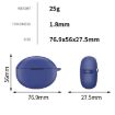 White Silicone Case for OPPO Enco Air4 Pro Headset - 3