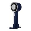 Summer Handheld Fan 3 Speeds Navy Blue - Semiconductor Cold Compress - 1