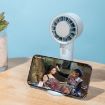 Summer Handheld Fan 3 Speeds Navy Blue - Semiconductor Cold Compress - 2