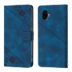 Samsung Galaxy Xcover6 Pro Blue Leather Phone Case - 2