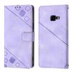 Samsung Galaxy Xcover 4s Embossed Leather Phone Case - Light Purple - 2