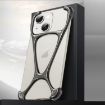 iPhone 14/13 Hercules Zinc Alloy Metal Phone Case - Bright Metal Grey - 1