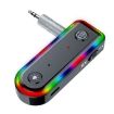 Q3 2-in-1 RGB Light Bluetooth Audio Receiver Car Adapter - 1