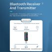 Q3 2-in-1 RGB Light Bluetooth Audio Receiver Car Adapter - 6