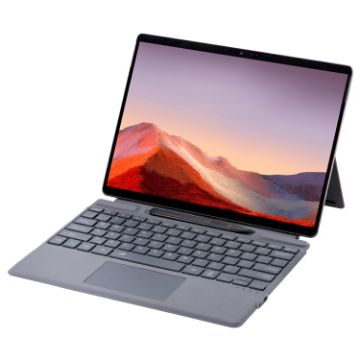 Microsoft Surface Pro 10/9 Backlight Bluetooth Keyboard Leather Case (Grey) - 1