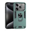 Tecno Pova 6 Pro Shockproof Metal Ring Holder Phone Case - Green - 1