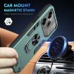 Tecno Pova 6 Pro Shockproof Metal Ring Holder Phone Case - Green - 2