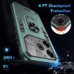 Tecno Pova 6 Pro Shockproof Metal Ring Holder Phone Case - Green - 4
