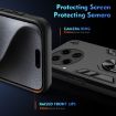 Tecno Camon 30 Premier Shockproof Metal Ring Holder Phone Case - Black - 3