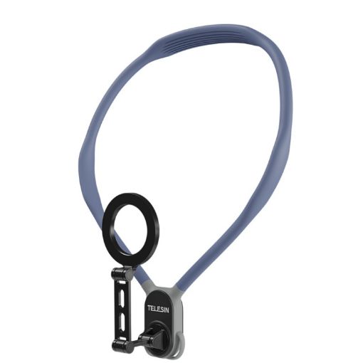 TELESIN MNM-002 Magsafe Magnetic Suction Neck Stand (Blue) - 1