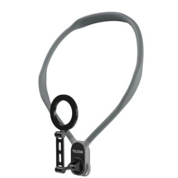 TELESIN MNM-002 Magsafe Magnetic Suction Neck Stand (Gray) - 1