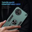 Itel S23 Shockproof Metal Ring Holder Phone Case - Green - 5