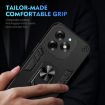 Itel S23+ Shockproof Metal Ring Holder Phone Case - Black - 5