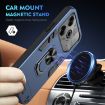 Tecno Pova 6 Pro Blue Metal Ring Holder Phone Case - 2