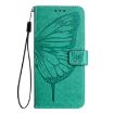 Blackview Color 8 Embossed Butterfly Leather Phone Case - Green - 3