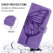 Blackview Color 8 Embossed Butterfly Leather Phone Case - Purple - 4