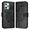 Blackview A53 Embossed Butterfly Leather Phone Case - Black - 2
