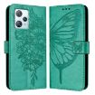 Blackview A53 Green Embossed Butterfly Leather Phone Case - 2