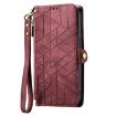 OPPO A54 5G/A74 5G/A93 5G Red Leather Phone Case - 2