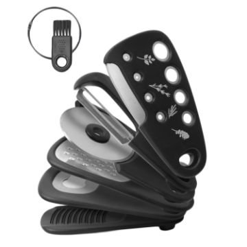 6-in-1 Stackable Kitchen Gadgets - Black - 1