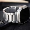 Apple Watch Series 9 41mm Titanium Metal Watch Band - Silver - 6