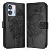 Oukitel C36/C35 Embossed Butterfly Leather Phone Case - Black - 2