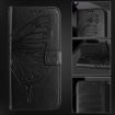 Oukitel C51 Embossed Butterfly Leather Phone Case - Black - 6