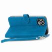 T-Mobile T Phone 2 5G Blue Leather Phone Case - Embossed Flower Design - 6