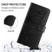 itel S24 Embossed Butterfly Leather Phone Case - Black - 4