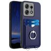 Motorola Edge 50 Pro EU Edition R20 Ring Card Holder Phone Case Blue - 1