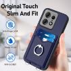 Motorola Edge 50 Pro EU Edition R20 Ring Card Holder Phone Case Blue - 5