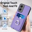 Motorola Moto G Stylus 5G 2024 R20 Ring Card Holder Phone Case - Purple - 5