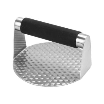 304 Stainless Steel Round Meat Patty Press Tool Burger Presser - 1