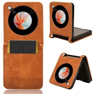 ZTE nubia Flip/Libero Flip Retro Texture Leather Phone Case - Brown - 1