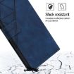 Oukitel C38 Crossbody 3D Embossed Flip Leather Phone Case - Blue - 5