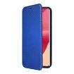 Motorola Edge 50 Fusion Carbon Fiber Texture Flip Leather Phone Case Blue - 2