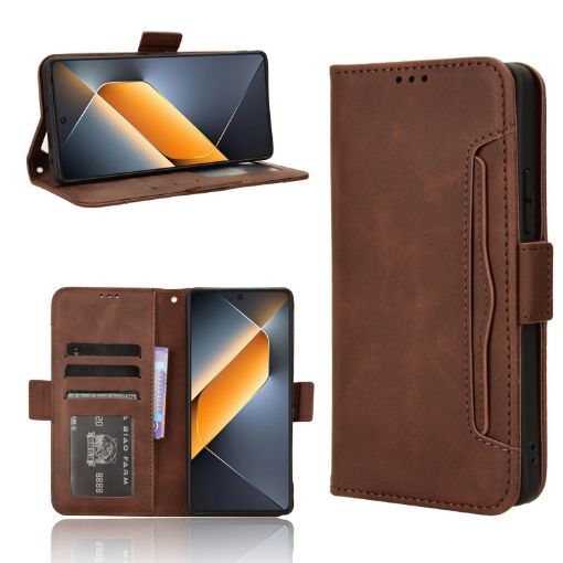Tecno Pova 6 Pro 5G Leather Phone Case - Brown - 1