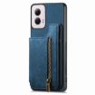 Motorola G Power 5G 2024 Blue Leather Wallet Phone Case - 2