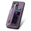 For Honor 70 Retro Leather Zipper Wallet Back Phone Case - Purple - 4