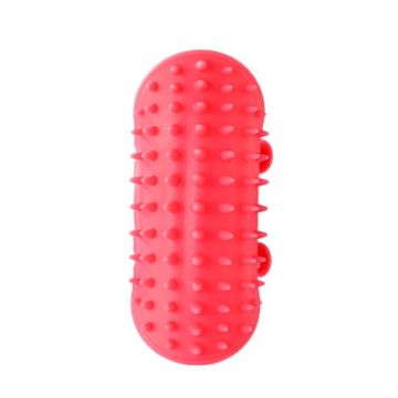 Cat Table Leg Scratcher & Hair Massage Brush - Pink - 1