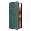 Motorola Edge 50 Ultra Carbon Fiber Texture Flip Leather Phone Case - Green - 2