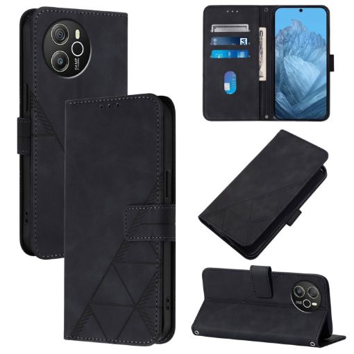 Blackview Shark 8 Crossbody 3D Embossed Flip Leather Phone Case - 1