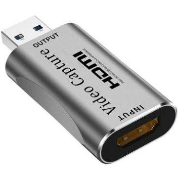 Aluminum Alloy USB to HDMI Video Capture Card for Game Live Streaming - 1