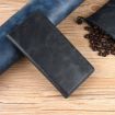 TCL 50 5G Black Leather Phone Case - Retro Texture, Magnetic Buckle - 2
