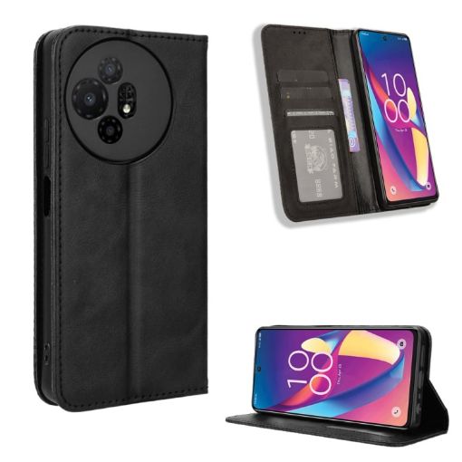 TCL 50 XL 5G Leather Phone Case - Black - 1