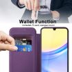 Samsung Galaxy A15 MagSafe Magnetic RFID Anti-theft Leather Phone Case - Purple - 3