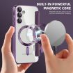 Samsung Galaxy A15 MagSafe Magnetic RFID Anti-theft Leather Phone Case - Purple - 4