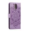 Motorola Moto G4 Sun Mandala Embossing Leather Case (Purple) - 3