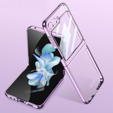 Samsung Galaxy Z Flip6 GKK Electroplating Full Coverage Phone Case - Purple - 1