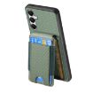 Samsung Galaxy A05s Carbon Fiber Wallet Stand Phone Case - Green - 3